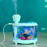 瑞声达 创意可爱鱼缸迷你USB加湿器学生宿舍办公室桌面静音车载