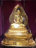 阿弥陀佛 佛像 藏传密宗 1尺5 尼泊尔手工 全鎏金 高底座 背光款