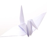 25厘米大尺寸折纸折的千纸鹤成品 白色千纸鹤工艺礼品店铺装饰品