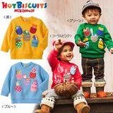 现货●日本代购MIKI HOUSE正品宝宝儿童HB毛圈hot biscuits卫衣
