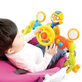 韩国正品PORORO宝宝仿真模拟驾驶玩具ELC方向盘婴儿推车挂件扶手