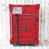 CS集装箱柜法式乡村复古做旧LOFt造型储物柜边斗柜工业风包邮
