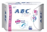 ABC卫生巾（夜用280mm纤薄棉柔排湿表层8片）K12.整箱48包