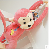 毛绒玩具猴长尾巴可爱小猴子公仔挂件手掌带磁力情人节礼物送女生