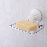 强力吸盘肥皂架 卫生间肥皂架浴室创意沥水香皂架单层吸盘置物架