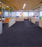 巨东品牌办公室会议室写字楼台球室工程方块满铺地毯全国安装