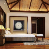 卧室客厅现代装饰挂画 印度菩提树叶实物立体艺术画菩提心花