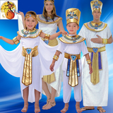 万圣节儿童节成人男埃及法老 艳后服装王子公主衣服儿童表演服装
