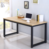 简约现代电脑桌笔记本台式桌家用写字台组合双人书桌钢木桌子餐桌