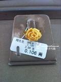 香港代购 周生生专柜 正品 千足黄金玫瑰花小花花朵戒指 78715R