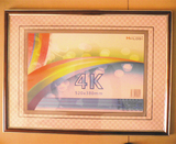 4K8K5开镜框证书框奖状框相框挂墙画框红木纹塑料框 办公用品批发