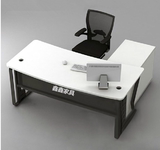 上海家具时尚板式大班桌新款经理桌简约办公桌钢木电脑桌新款