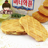 可拉奥 可瑞安黄油薄脆饼干35g鸡蛋瓦夫饼干 韩国进口休闲零食品