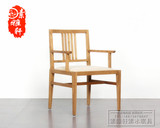老榆木免漆中式家具禅意现代简约靠背椅简约仿古书椅古典餐椅定制