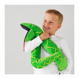 武汉宜家代购瓦滕克木偶蛇形绿色宝宝儿童毛绒玩具礼物102.980.95