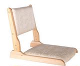 和室榻榻米折叠椅实木折叠椅日式家具无腿椅折叠地板椅懒人沙发