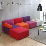 创意个性日式沙发小户型组合布艺小沙发简约单人设计师可拆洗沙发