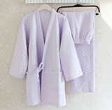 出口日本纯棉和服加厚日式浴衣睡衣作务衣男女式家居服秋冬季和服