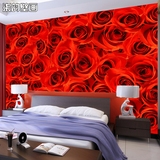 时尚浪漫玫瑰花瓣大型壁画 客厅电视沙发背景墙纸新婚房卧室壁纸