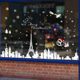 新年圣诞节墙贴画店铺商场玻璃门橱窗贴纸布置装饰挂饰贴花建筑