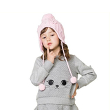 韩国可爱空气棉保暖卫衣套头原单女童撞色长袖绒衣外套100-140