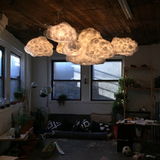 云朵蚕丝吊灯卧室酒吧装饰云朵灯酒店大堂创意艺术个性吊灯工程灯