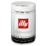最新意大利进口illy咖啡粉ESPRESSO深度烘焙咖啡豆250g黑咖啡罐装