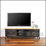 欧式新古典实木电视柜美式简约橡木雕花中小户型客厅卧室电视机柜