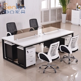 广州办公家具钢架组合办公桌简约现代员工卡位职员桌开放式电脑桌