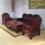 实木沙发 仿古中式榆木 明清古典家具 客厅组合沙发 象头沙发组合