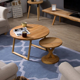 北欧长方形白腊实木客厅小户型茶几,环保家具 CT095