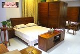 新款缅甸高端全柚木实木床 现代简约家具双人床1.82.0米婚床特价