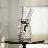 E1E空间仿透明玻璃加厚花瓶/水培 插器