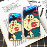 蓝光iphone6 plus4.7/5.5s硅胶全包手机壳唇印机器猫苹果6S保护套
