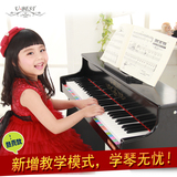 正品优必胜德国进口61键儿童钢琴 木质益智玩具乐器同步练习钢琴