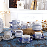 15头高档骨瓷欧式咖啡杯套装英式下午茶茶具套装商务创意花茶壶