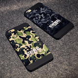 日韩潮流iphone6plus手机壳5s苹果4情侣个性时尚保护套迷彩潮男女