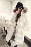 冬装新款韩版棉衣女貉子毛领 带帽加厚长款棉服外套棉袄女学生潮