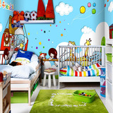 卡通彩色小动物大型壁画可爱儿童房卧室游乐园墙纸幼儿园教室壁纸