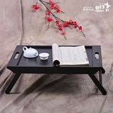 新中式实木电脑用桌床上的折叠简约小型书桌子炕桌笔记本桌