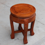 红木圆凳非洲花梨木鼓凳小矮凳换鞋凳圆形餐椅小椅子儿童写字椅