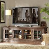 特价促销上海美式实木家具定制电视柜玻璃柜定做杭州无锡宁波