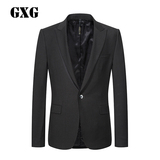 GXG男装 男士西装 时尚黑色绅士套西西服上装#53113044
