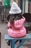 2015外贸秋冬新款女童宝宝羽绒服保暖90白鹅绒连帽花苞羽绒服外套