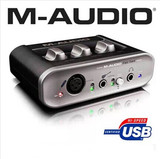 正品美奥多(M-AUDIO) Fast Track II USB音频接口专业录音声卡