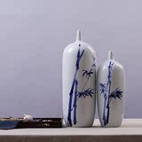 景德镇陶瓷花器中式摆件 家居样板间客厅电视机柜博古架装饰花瓶