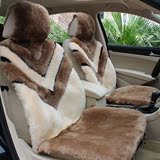 汽车坐垫冬季纯羊毛羊剪绒新款短毛汽车座垫套澳洲羊皮毛一体通用