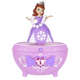 预定 美国代购 迪士尼索菲亚公主首饰化妆盒 过家家玩具女孩礼物