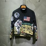 16代购 月球 宇宙 登月宇航员太空人夹克 SLP 外套 刺绣国旗 男女