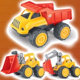 出口儿童工程车玩具模型大号惯性推土铲车挖土挖掘机仿真生日礼物